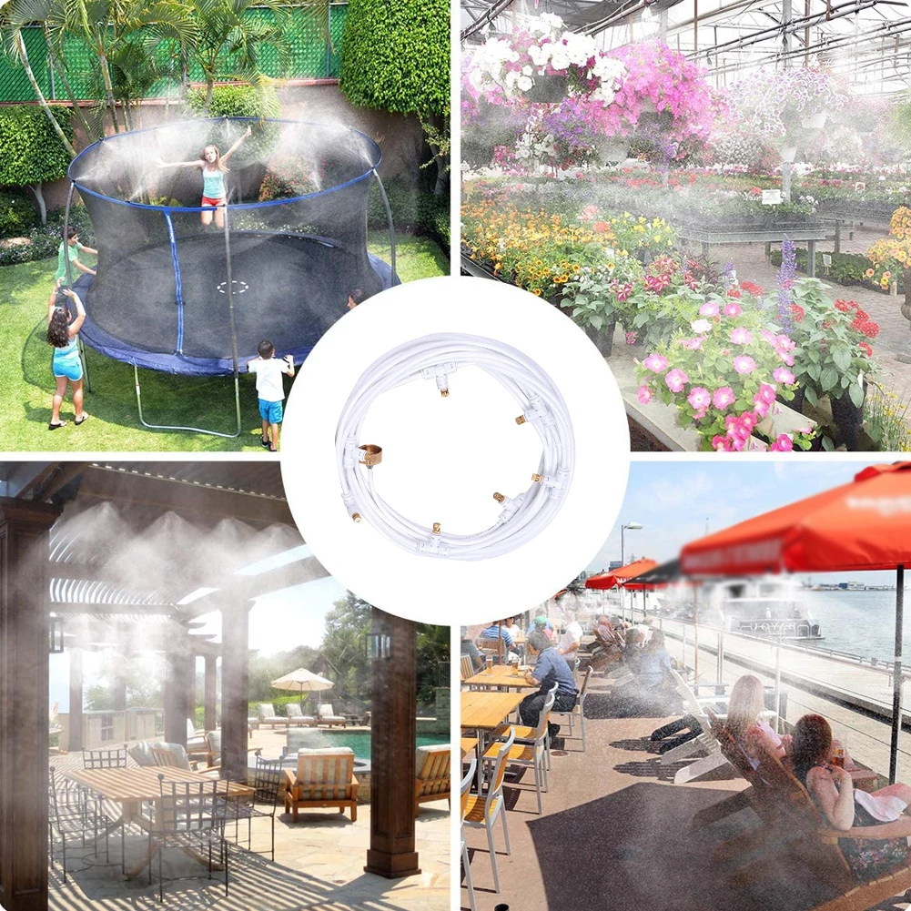 Outdoor Misting Cooling System Kit For Greenhouse Garden Patio Waterring Irrigation Mister Line 18M System With Nozzle Accessory
Outdoor Misting Cooling System Kit For Greenhouse Garden Patio Waterring Irrigation Mister Line 18M System With Nozzle Accessory