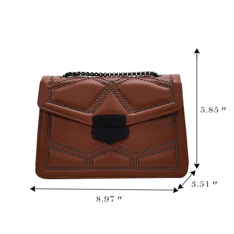 Litthing 2021 New Rivet Chain Small Crossbody Bags For Women Shoulder Messenger Bag Femme Lady Luxury Handbags Black
Litthing 2021 New Rivet Chain Small Crossbody Bags For Women Shoulder Messenger Bag Femme Lady Luxury Handbags Black