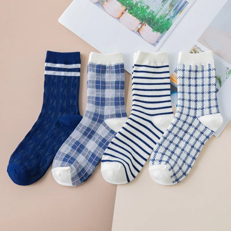 New Women Simple Socks Girls Single Knitting Socks Cotton Soft Houndstooth Short Socks
New Women Simple Socks Girls Single Knitting Socks Cotton Soft Houndstooth Short Socks