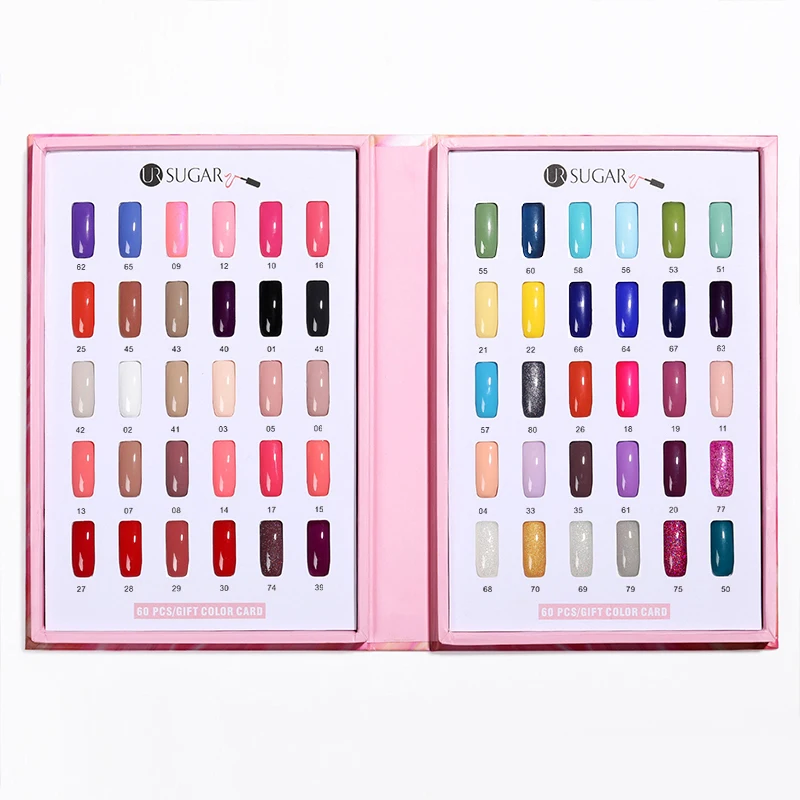 UR SUGAR 60 Colors Gel Varnish Whole Set Nail Salon Used Gel Polish Kits Luxury Color Palette Glitter Gel Kits Set
UR SUGAR 60 Colors Gel Varnish Whole Set Nail Salon Used Gel Polish Kits Luxury Color Palette Glitter Gel Kits Set