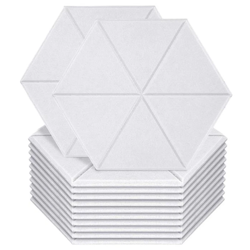 Dropship-12 Pack Sound Proof Padding Acoustic Panels,Hexagon Sound Absorbing Panel Beveled Edge Sound Panels,for Home & Offices
Dropship-12 Pack Sound Proof Padding Acoustic Panels,Hexagon Sound Absorbing Panel Beveled Edge Sound Panels,for Home & Offices