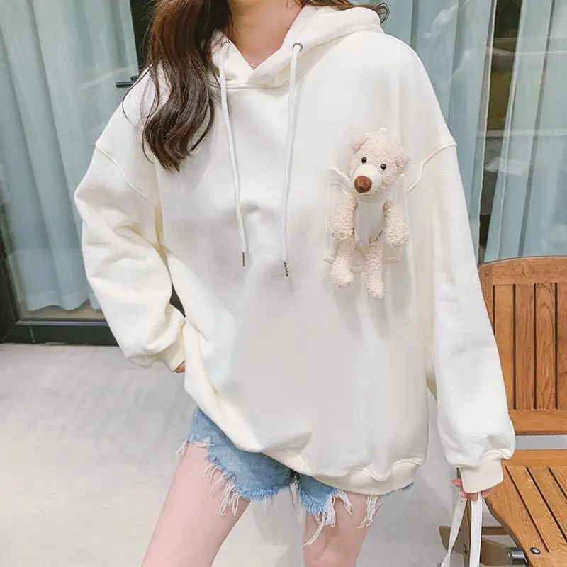 @YYDS Fashion Cute Sweater 2021 Autumn New Bear Accessories Small Slim Hooded Sweater
@YYDS Fashion Cute Sweater 2021 Autumn New Bear Accessories Small Slim Hooded Sweater