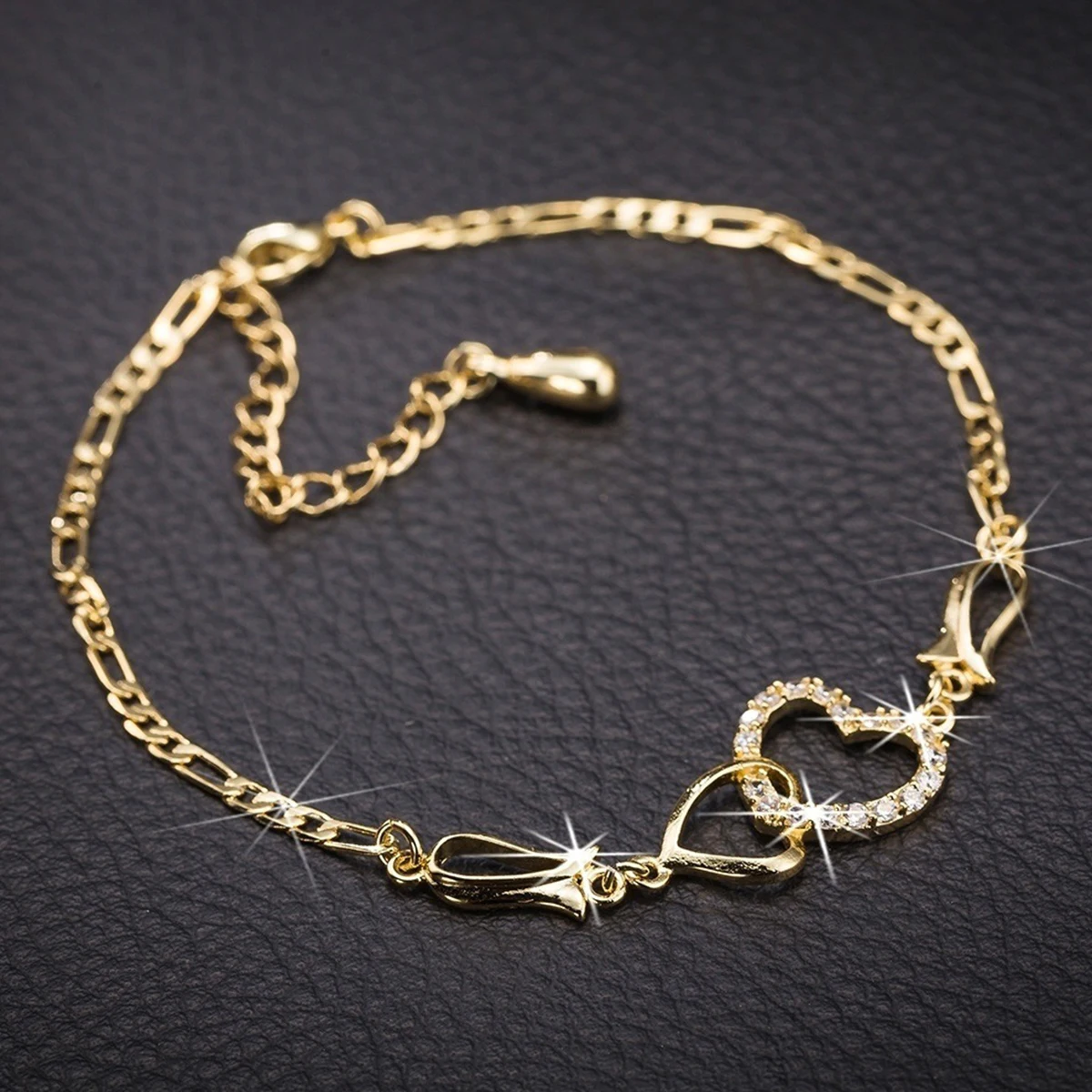 2021 Tiny Crystal Zircon Initial Heart Anklets Women Foot Chain Beach Leg Bracelets Boho Jewelry Christmas Valentine's Day Gift
2021 Tiny Crystal Zircon Initial Heart Anklets Women Foot Chain Beach Leg Bracelets Boho Jewelry Christmas Valentine's Day Gift