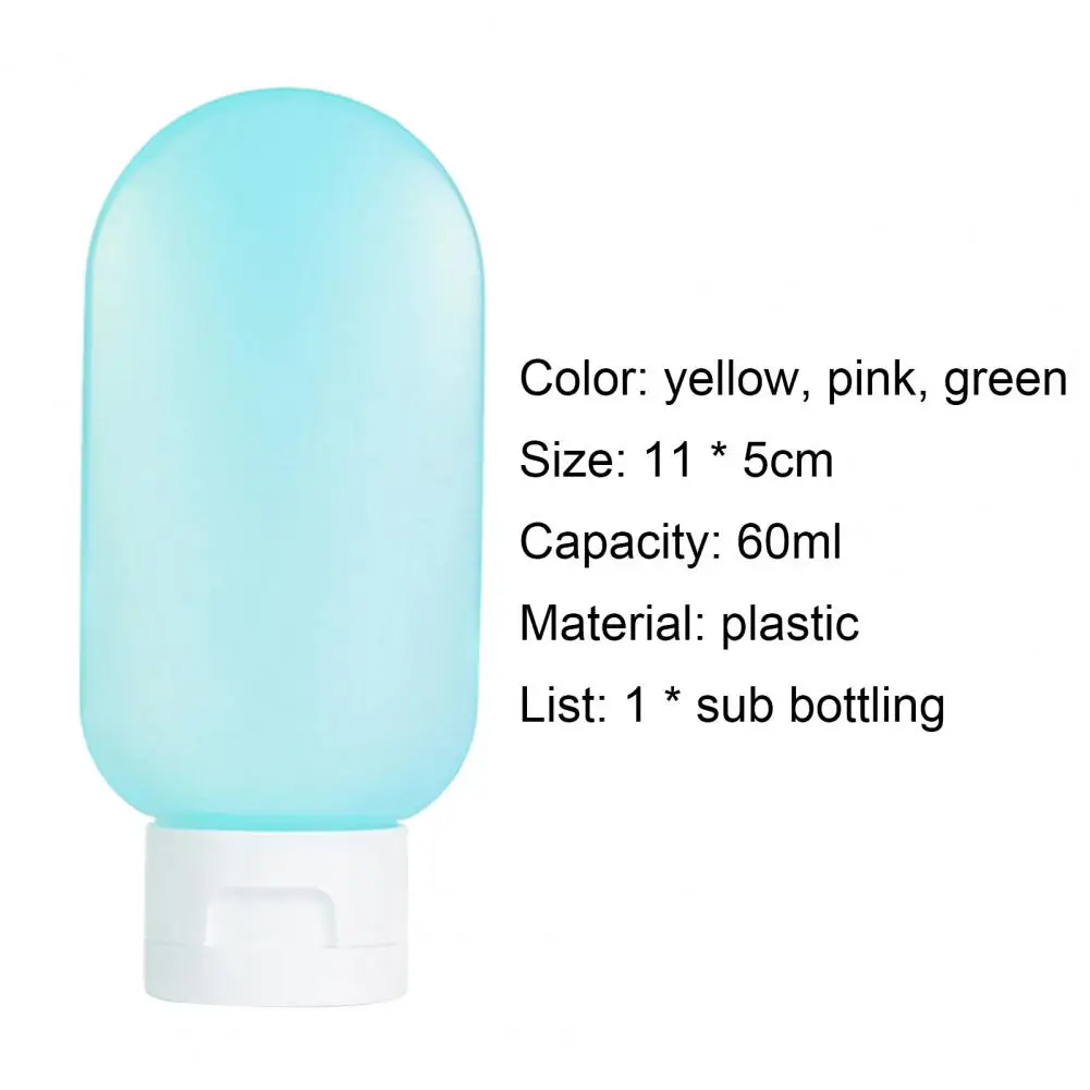 60ML Storage Bottle Soft Cosmetic Accessories Plastic Essence Shampoo Dispenser Bottle for Travel
60ML Storage Bottle Soft Cosmetic Accessories Plastic Essence Shampoo Dispenser Bottle for Travel