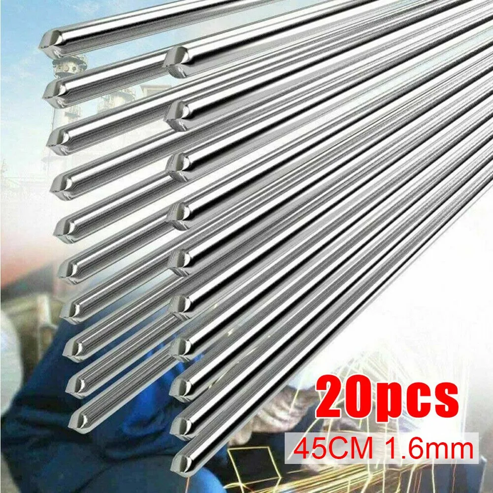 1.6mm*45cm 20pcs Aluminium Welding Rods Filler Brazing Easy Soldering Low Temperature Wire For Welding Alloys With High Strength
1.6mm*45cm 20pcs Aluminium Welding Rods Filler Brazing Easy Soldering Low Temperature Wire For Welding Alloys With High Strength