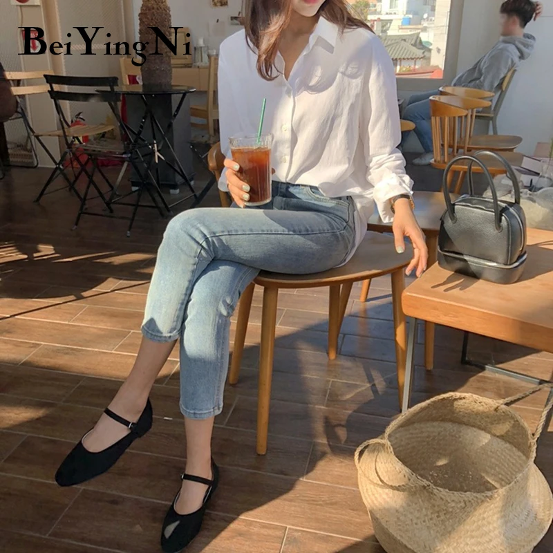 Beiyingni White Shirts Women OL Work Wear Plain Tops Casual Loose 2020 Long Sleeve Blouses Lady All-match Elegant Vintage Blusas
Beiyingni White Shirts Women OL Work Wear Plain Tops Casual Loose 2020 Long Sleeve Blouses Lady All-match Elegant Vintage Blusas