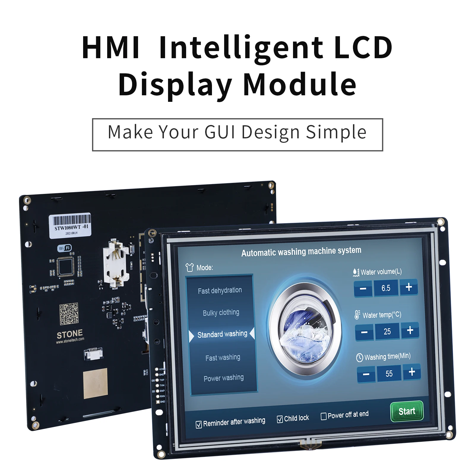 ЖК-дисплей с диагональю от 3 5 до 15 дюймов модуль последовательного отображения HMI