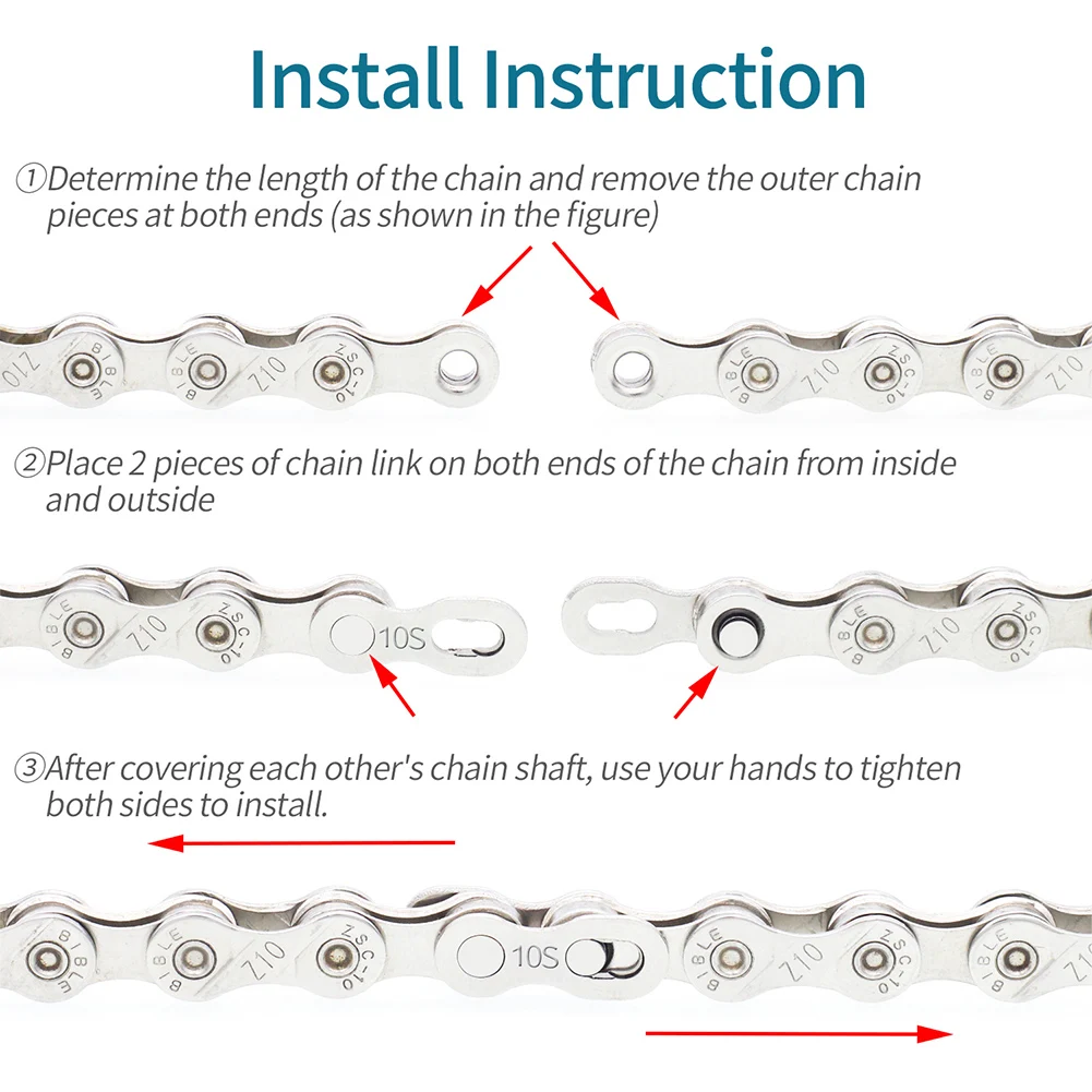 10Pair Bicycle Chain Connector Lock Quick Link Mountain Road Bike Bicycle Joint Cycling Parts ASD88 
10Pair Bicycle Chain Connector Lock Quick Link Mountain Road Bike Bicycle Joint Cycling Parts ASD88