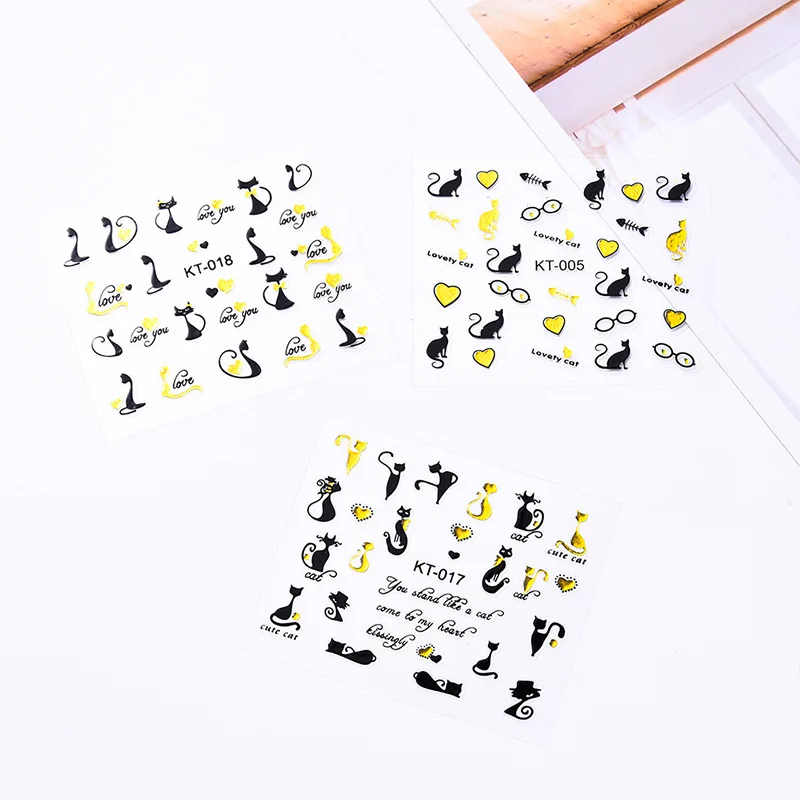 30 Sheets/sets Mixed Nail Art Sticker Black Flowers cats dogs stars Decal Slider Wraps Decor Manicure
30 Sheets/sets Mixed Nail Art Sticker Black Flowers cats dogs stars Decal Slider Wraps Decor Manicure