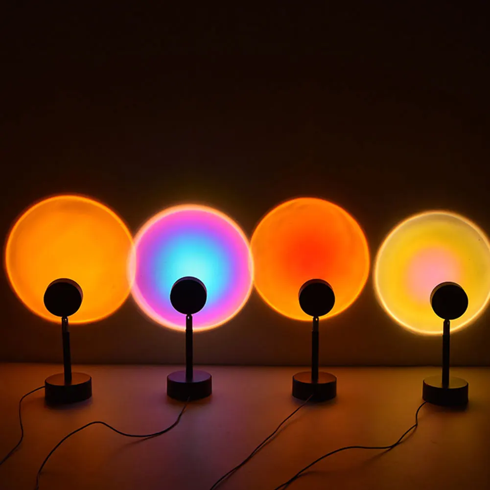 USB Rainbow Sunset Projector Atmosphere Led Night Light Home Coffee Shop Background Wall Decoration Projected Lamp Multi-Colors
USB Rainbow Sunset Projector Atmosphere Led Night Light Home Coffee Shop Background Wall Decoration Projected Lamp Multi-Colors