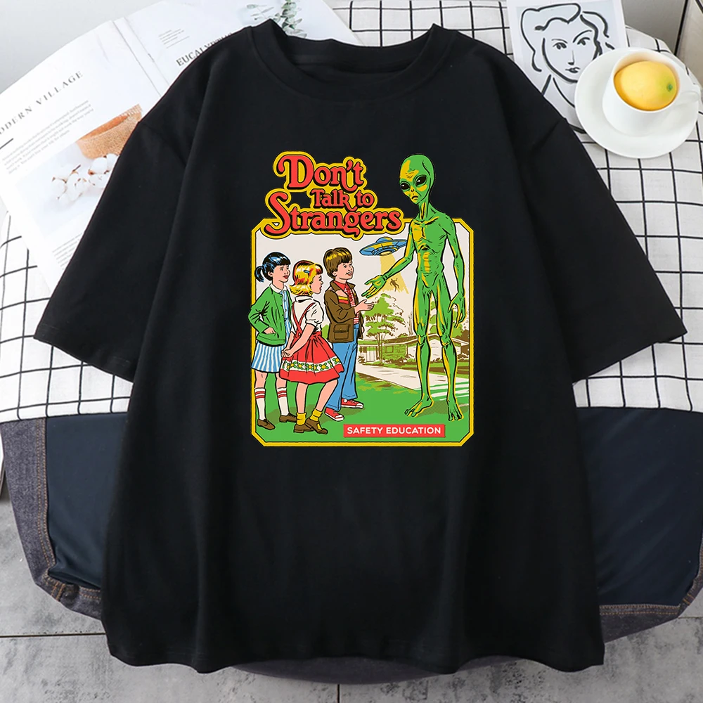 Women's T-Shirts Don't Talk to Strangers Printed Women's Shirts Large Size Loose T-Shirts Retro Loose Clothes Creative Breathabl
Women's T-Shirts Don't Talk to Strangers Printed Women's Shirts Large Size Loose T-Shirts Retro Loose Clothes Creative Breathabl