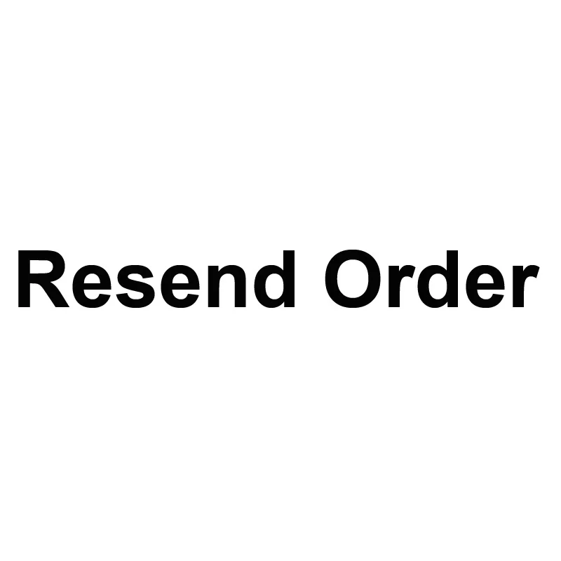 Resend Order
Resend Order