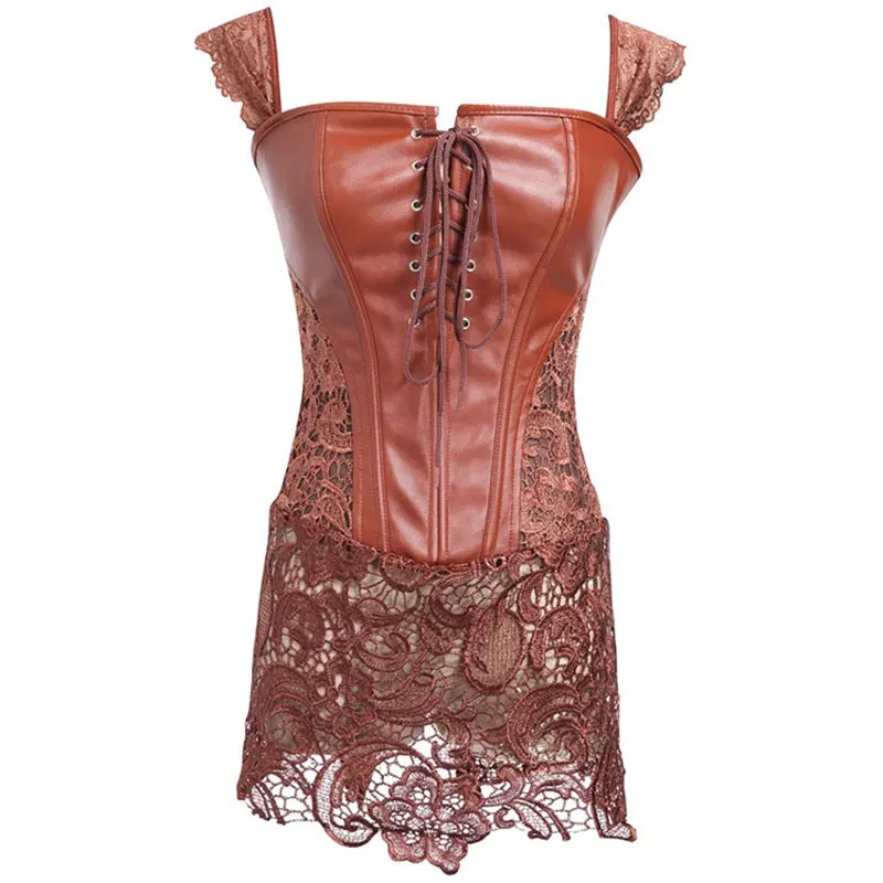 Steampunk Brown Red Black Corset Gothic Gorset Shaper Back Zipper Up Slimming Bustier Overbust Corset Shapewear Dress Korsett 
Steampunk Brown Red Black Corset Gothic Gorset Shaper Back Zipper Up Slimming Bustier Overbust Corset Shapewear Dress Korsett