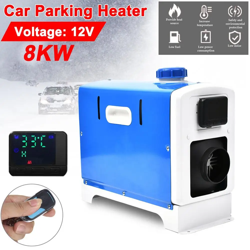 

Car Heater 8KW 12V All In One Diesel Air Heater Thermostat LCD Remote Control Car Heater For Caravan Motorhome RV Trailer Trucks