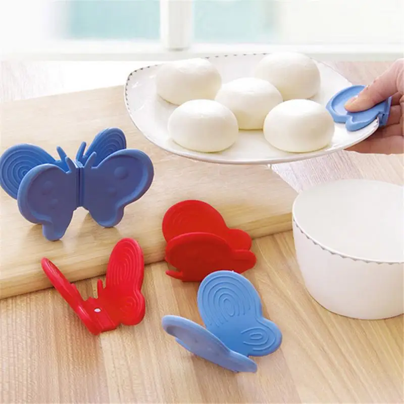 Silicone Kitchen Tools Organizer Insulated Heat Pot Butterfly Clips Microwave Oven Gloves Hot Plate Clip Anti-scald Thicken 
Silicone Kitchen Tools Organizer Insulated Heat Pot Butterfly Clips Microwave Oven Gloves Hot Plate Clip Anti-scald Thicken