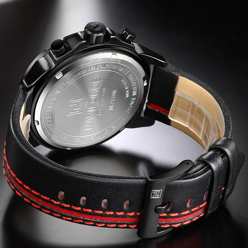 NAVIFORCE Fashion Watches Men Luxury Waterproof Date Quartz Watch Leather Sport Wristwatch Casual Clock Male Relojes Hombre 2020
NAVIFORCE Fashion Watches Men Luxury Waterproof Date Quartz Watch Leather Sport Wristwatch Casual Clock Male Relojes Hombre 2020
