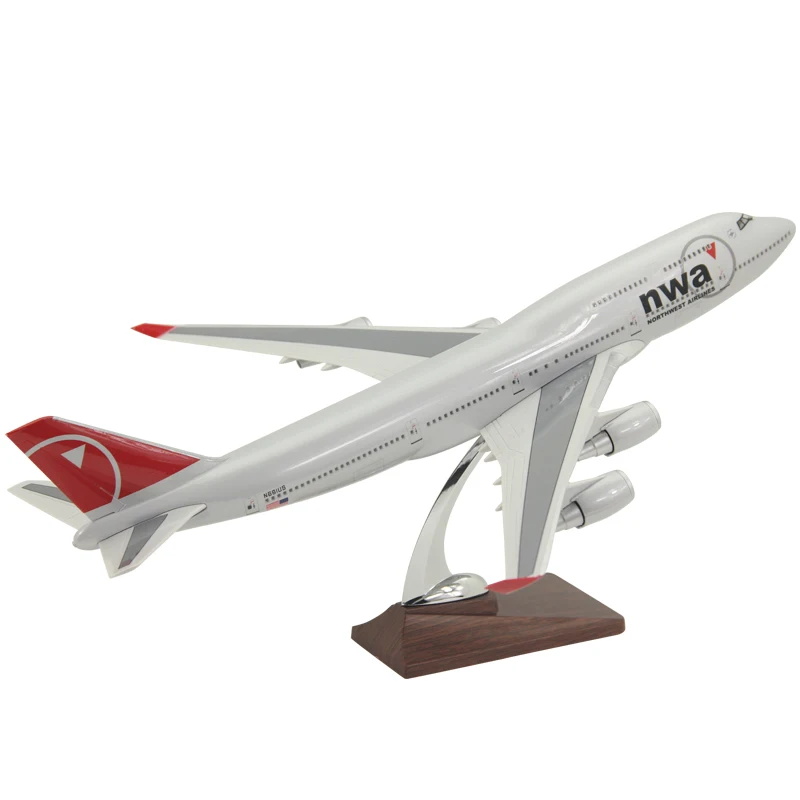 1: 160 Aircraft Model Boeing B747-400 Northwest Airlines Passenger Aircraft Gift Ornaments Northwest Aircraft Model 47cm
1: 160 Aircraft Model Boeing B747-400 Northwest Airlines Passenger Aircraft Gift Ornaments Northwest Aircraft Model 47cm
