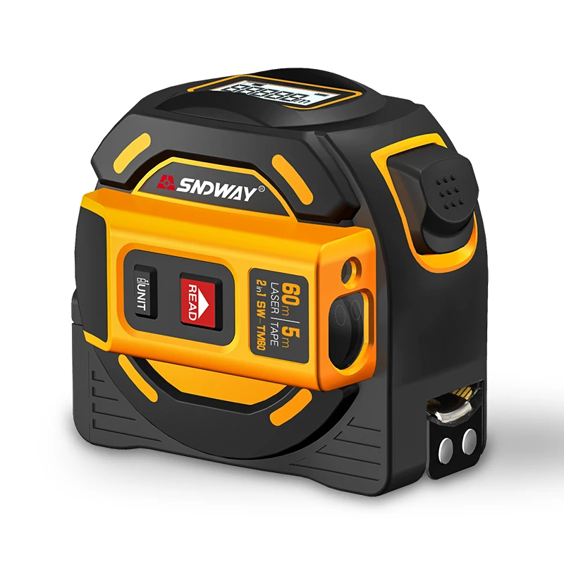 SNDWAY SW-TM40 electronic ruler high precision backlight digital display handheld tool tape measure laser range
SNDWAY SW-TM40 electronic ruler high precision backlight digital display handheld tool tape measure laser range