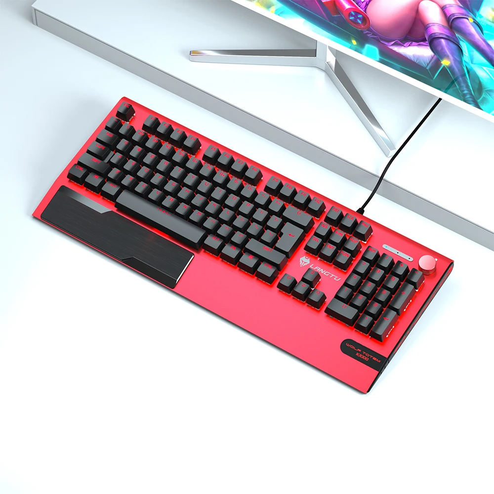 Sandblasted aluminum alloy metal panel K1100 mechanical keyboard eating chicken manipulator feel gaming keyboard metal computer
Sandblasted aluminum alloy metal panel K1100 mechanical keyboard eating chicken manipulator feel gaming keyboard metal computer