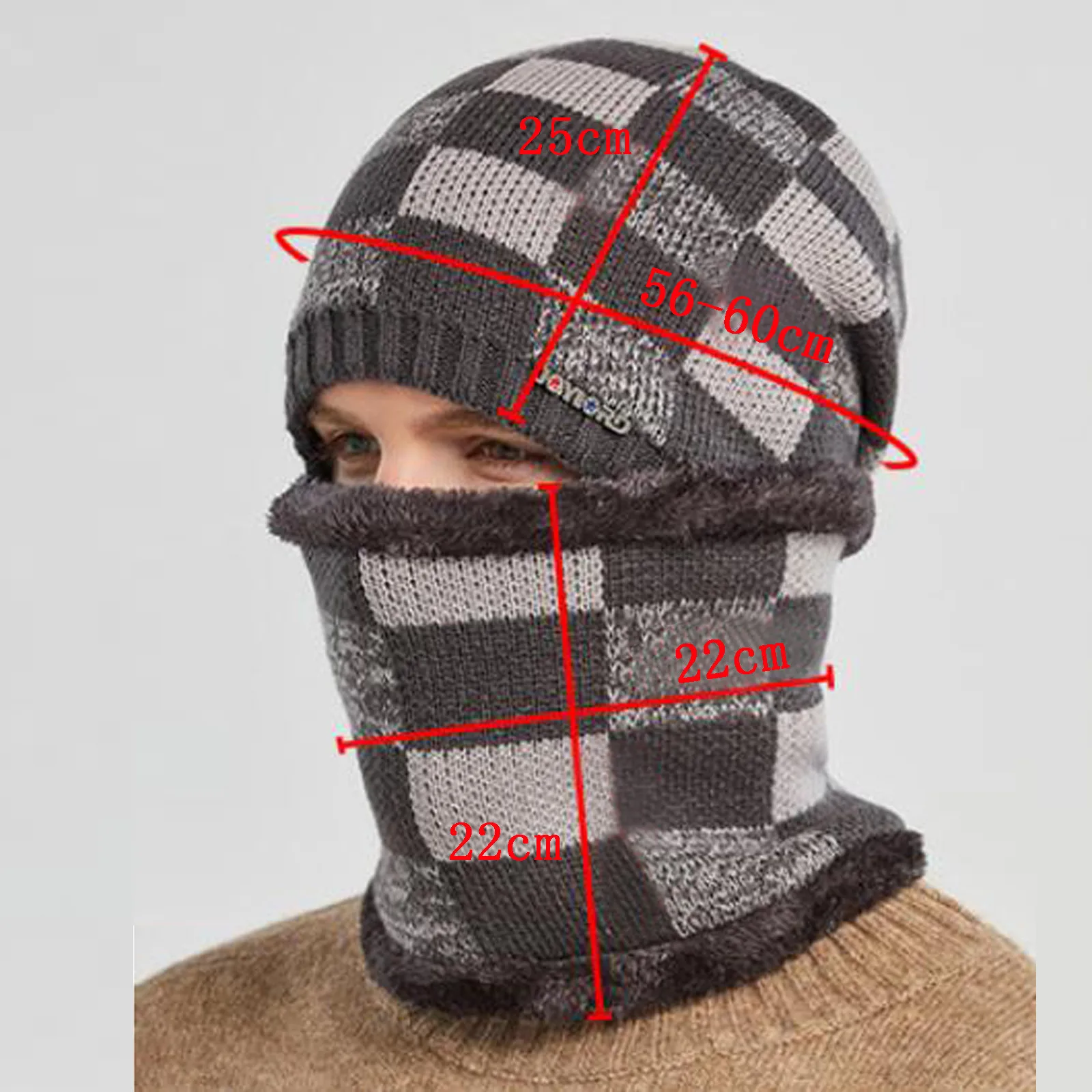 Winter Hat 2020 For Men Windproof Thick Knitted Hats With Scarf Outdoor Warm Cycling Wool Beanies gorro invierno hombre 1130
Winter Hat 2020 For Men Windproof Thick Knitted Hats With Scarf Outdoor Warm Cycling Wool Beanies gorro invierno hombre 1130