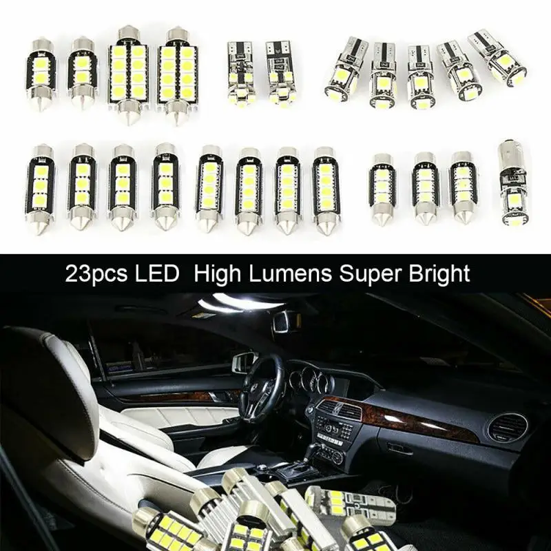 23Pcs T10 W5W WY5W 2825 Super Bright LED Canbus No Error Car Interior Reading Dome Lights Auto Parking Lamp Wedge Tail Side Bulb
23Pcs T10 W5W WY5W 2825 Super Bright LED Canbus No Error Car Interior Reading Dome Lights Auto Parking Lamp Wedge Tail Side Bulb