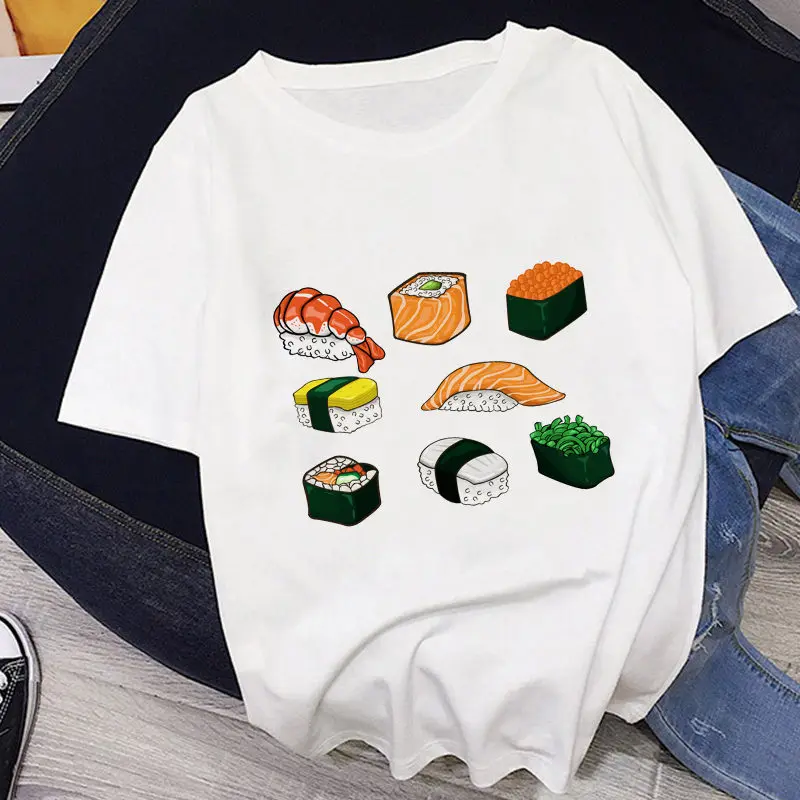 2020 New Japanese Style Kawaii Sushi Lucky Cat Print Harajuku Leisure Pink Streetwear Tracksuit Personality Vogue Women T-shirt
2020 New Japanese Style Kawaii Sushi Lucky Cat Print Harajuku Leisure Pink Streetwear Tracksuit Personality Vogue Women T-shirt