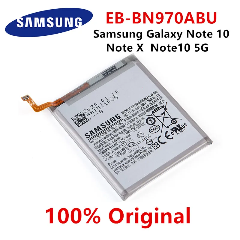 Оригинальный EB-BN970ABU SAMSUNG сменный аккумулятор 3500 мАч для Samsung Galaxy Note 10 X Note10 NoteX 5G