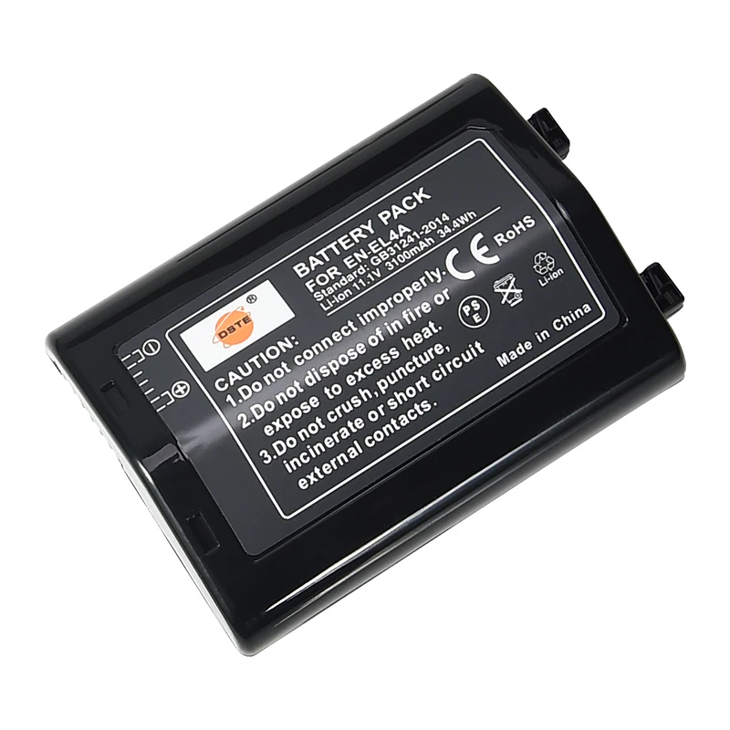 2 шт. 3100 мАч 11 1 V DSTE EN-EL4A EN-EL4 ENEL4 Перезаряжаемые Батарея для Nikon D3S D2H D2Hs D3 D2Xs D2X D300 F6 D2Z