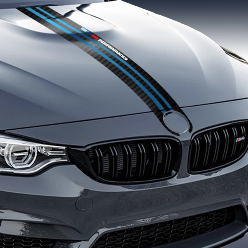 

Car Hood Sticker Carbon Fiber Car Styling Decals For BMW M3 M5 M6 E46 E90 E60 E70 F30 F10 F15 F16