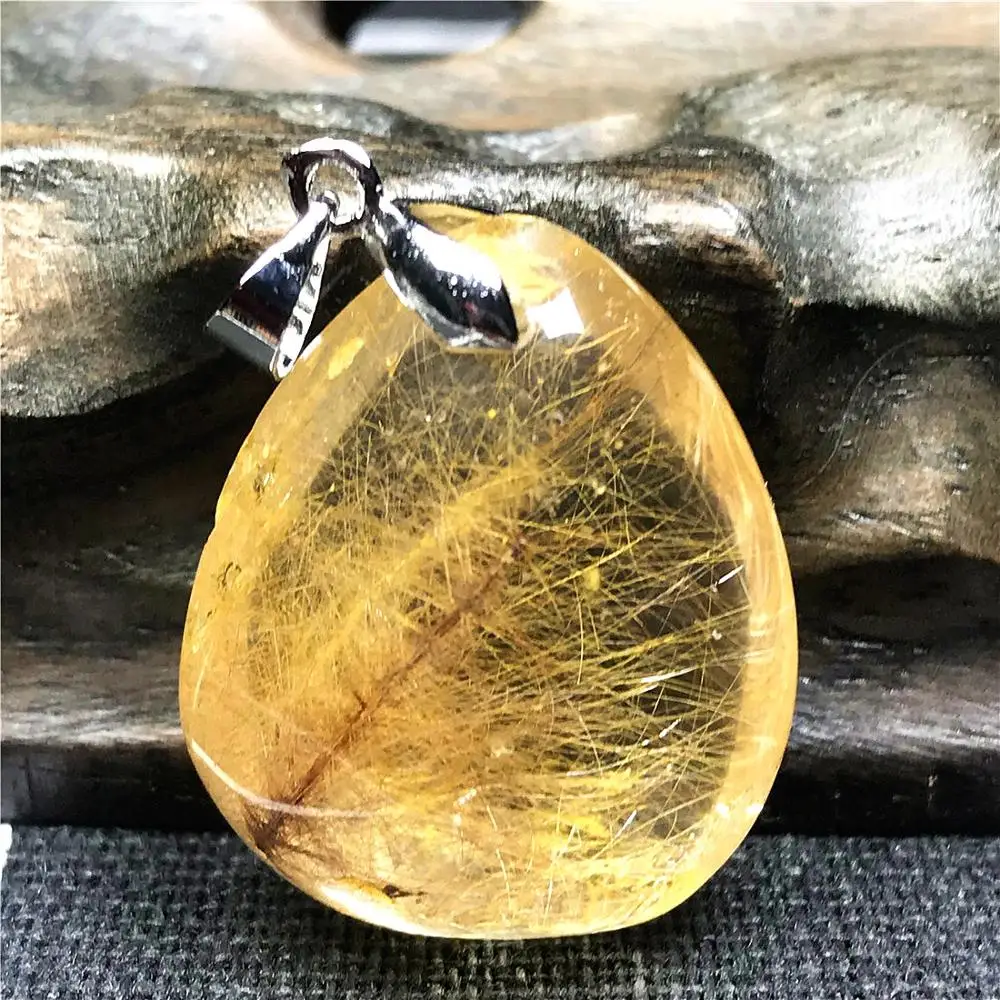 Real Natural Gold Rutilated Pendant For Woman Lady Man 26x21x12mm Beads Gemstone Reiki Crystal Necklace Pendant Jewelry AAAAA
Real Natural Gold Rutilated Pendant For Woman Lady Man 26x21x12mm Beads Gemstone Reiki Crystal Necklace Pendant Jewelry AAAAA