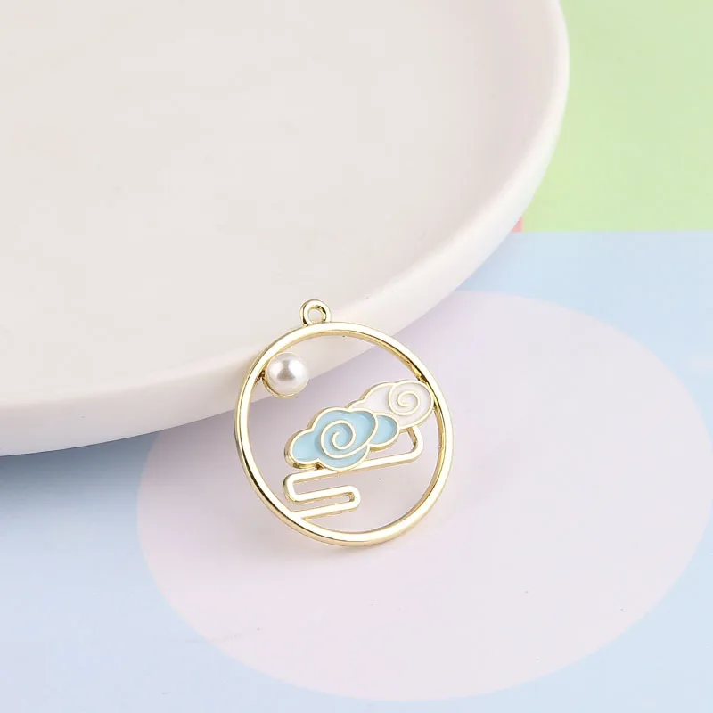 DIY Ornament Accessories Alloy Classical Crane Pearl Auspicious Clouds Sky gong que Ear Stud Pendant Handmade Materials Pendant
DIY Ornament Accessories Alloy Classical Crane Pearl Auspicious Clouds Sky gong que Ear Stud Pendant Handmade Materials Pendant