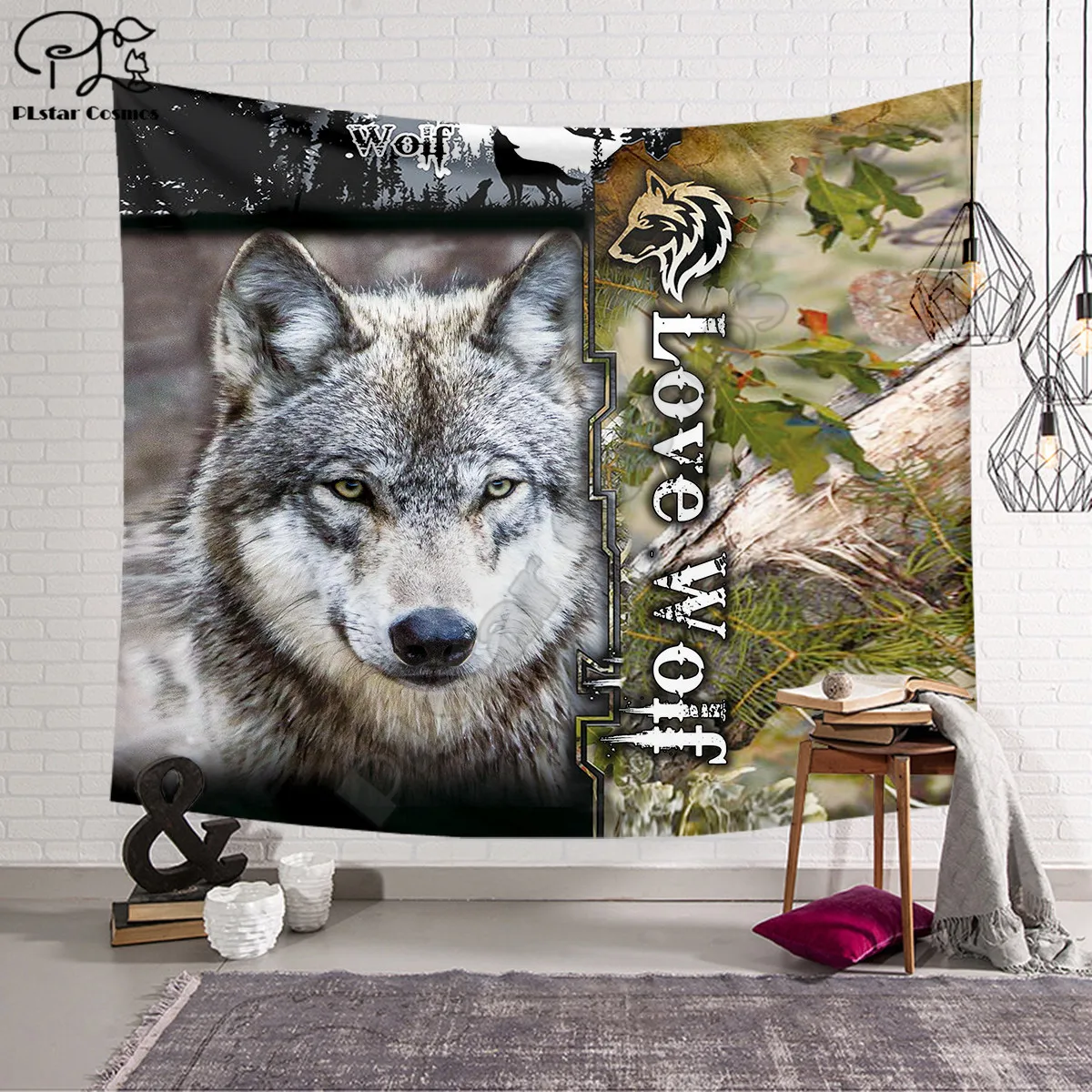 PLstar Cosmos Tapestry Wolf 3D Printing Tapestrying Rectangular Home Decor Wall Hanging style-1
PLstar Cosmos Tapestry Wolf 3D Printing Tapestrying Rectangular Home Decor Wall Hanging style-1