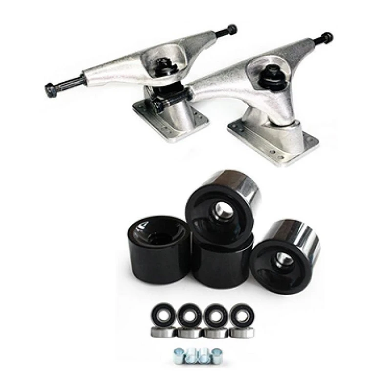 70X51mm Wheels 78A Aluminum Alloy Bridge Skate Board Bracket CX4 6.25in Skateboard Trucks Kit
70X51mm Wheels 78A Aluminum Alloy Bridge Skate Board Bracket CX4 6.25in Skateboard Trucks Kit