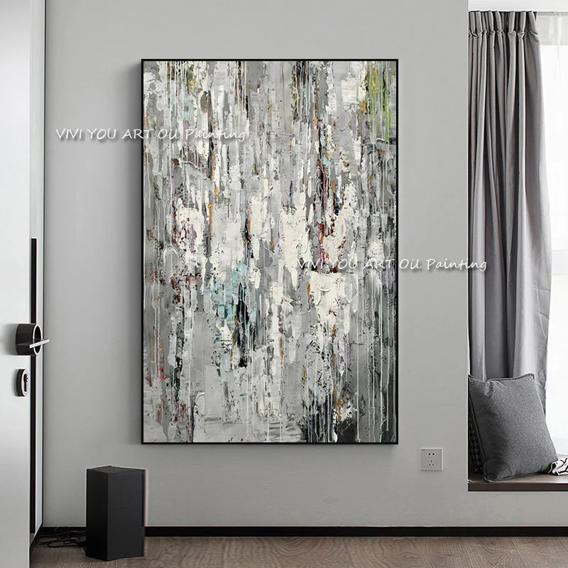 Модная большая абстрактная картина ручной работы, новый современный оригинальный нож, толстая масляная живопись, искусство, серый дизайн н... 
Модная большая абстрактная картина ручной работы, новый современный оригинальный нож, толстая масляная живопись, искусство, серый дизайн н...