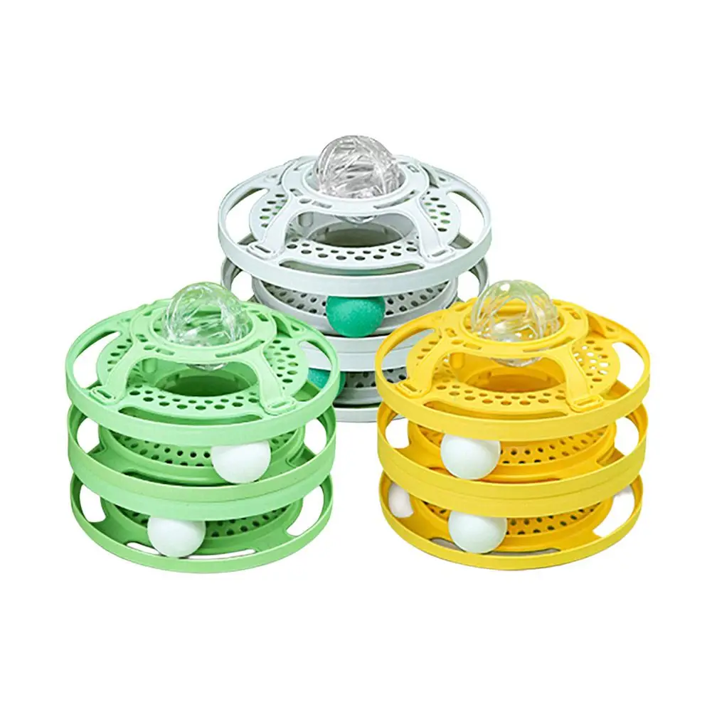 Three Levels Pet Cat Toy Cat Intelligence Tumbler With LED Light Training Amusement Plate Kitten Tower Tracks Play Ball Disc
Three Levels Pet Cat Toy Cat Intelligence Tumbler With LED Light Training Amusement Plate Kitten Tower Tracks Play Ball Disc
