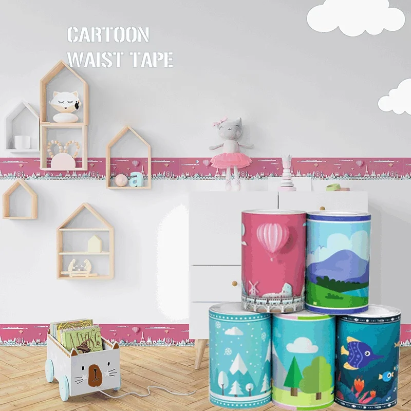 PVC Self Adhesive Baseboard Wallpaper Border Skirting Line Wall Decor Removable Kids Room Cartoon Sticker
PVC Self Adhesive Baseboard Wallpaper Border Skirting Line Wall Decor Removable Kids Room Cartoon Sticker