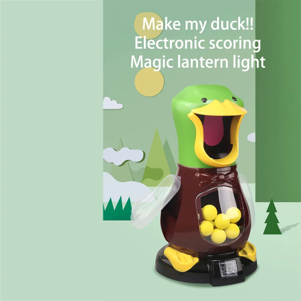Indoor Scoring Safety Shooting Toys Kids Soft Foam Ball Gun Shooting Games Toy Air Gun Electronic Duck Game Shoot Vocal Toy Gift
Indoor Scoring Safety Shooting Toys Kids Soft Foam Ball Gun Shooting Games Toy Air Gun Electronic Duck Game Shoot Vocal Toy Gift