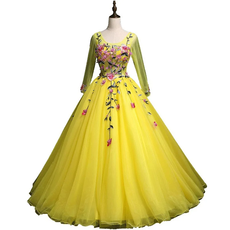 Vintage Long Sleeve Appliques Tulle Ball Gown Tulle vestido quinceanera 15 vestido de quinceanera 2019
Vintage Long Sleeve Appliques Tulle Ball Gown Tulle vestido quinceanera 15 vestido de quinceanera 2019