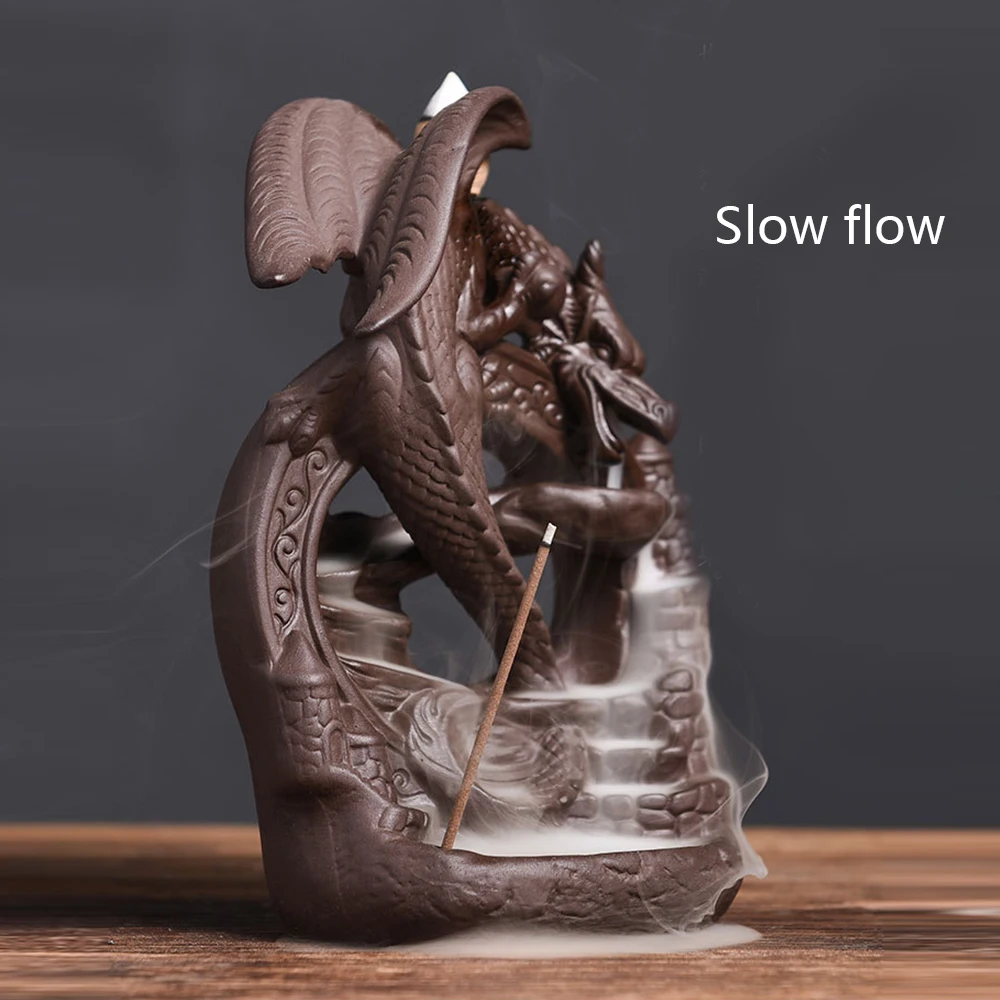 Dragon Backflow Incense Burner Cone Censer incense Holder Home Office Teahouse Table Desk Gifts Home Decor Gifts
Dragon Backflow Incense Burner Cone Censer incense Holder Home Office Teahouse Table Desk Gifts Home Decor Gifts