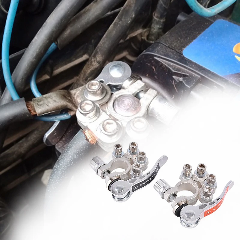 Toolless Quick Disconnect Battery Main Cable Post Terminal Shut-Off Connectors 12v 6v 24v Boat Race Car UTV Tractor Truck
Toolless Quick Disconnect Battery Main Cable Post Terminal Shut-Off Connectors 12v 6v 24v Boat Race Car UTV Tractor Truck