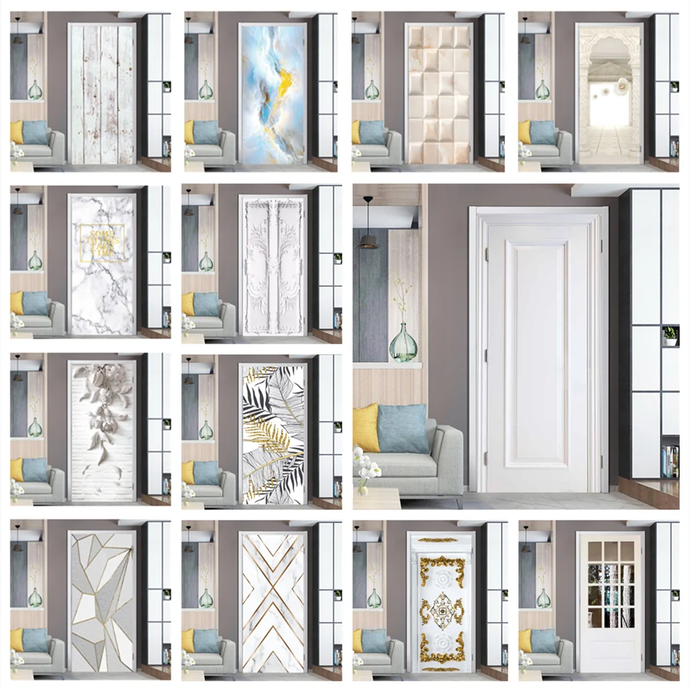 PVC Waterproof Door Sticker White Wood Self-adhesive Wallpaper Doors Renovation Living Room Bedroom Decor Peel and Stick Poster
PVC Waterproof Door Sticker White Wood Self-adhesive Wallpaper Doors Renovation Living Room Bedroom Decor Peel and Stick Poster