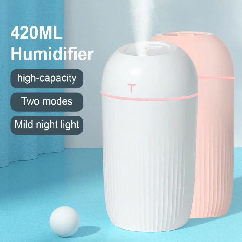 Humidifier 80*80*148mm 420ml Electric Air Diffuser Aroma Oil Humidifier White/Pink LED Night Light Up Home Defuser
Humidifier 80*80*148mm 420ml Electric Air Diffuser Aroma Oil Humidifier White/Pink LED Night Light Up Home Defuser