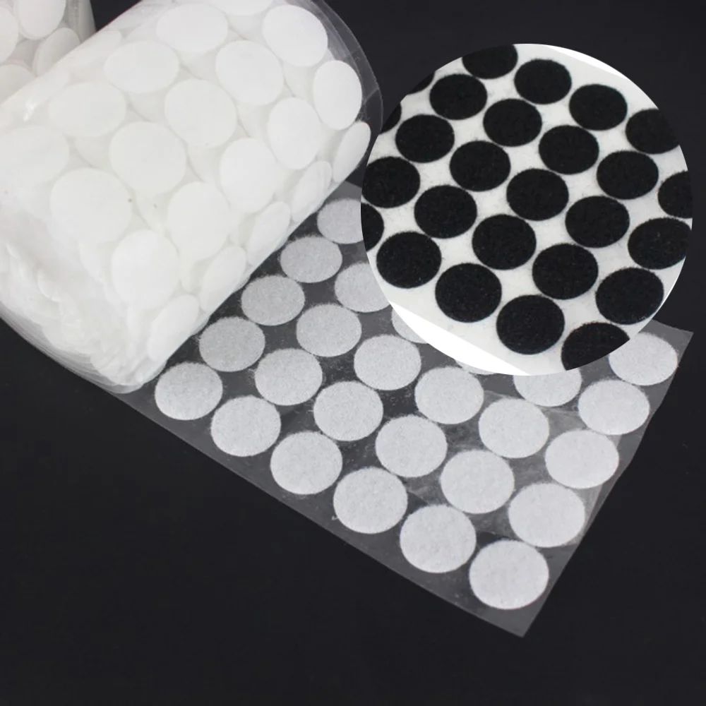 500 Pairs 20mm Diameter Round Back Sticky Tapes Hook and Loop Self Adhesive Dot Tapes
500 Pairs 20mm Diameter Round Back Sticky Tapes Hook and Loop Self Adhesive Dot Tapes