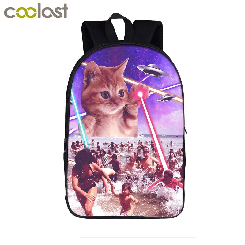 Funny Alien Laser Cat Backpack Teenager Boys Girls School Bags Women Laptop Backpack Children Book Bag Student School Backpacks
Funny Alien Laser Cat Backpack Teenager Boys Girls School Bags Women Laptop Backpack Children Book Bag Student School Backpacks
