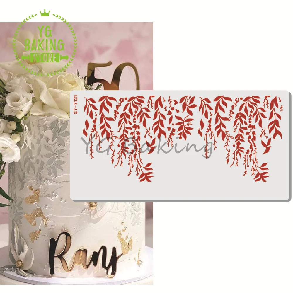 Dorica New Arrival Leaf Design Plastic Side Lace Cake Stencil Cake Border Template Cake Decorating Tools Kitchen Bakeware
Dorica New Arrival Leaf Design Plastic Side Lace Cake Stencil Cake Border Template Cake Decorating Tools Kitchen Bakeware