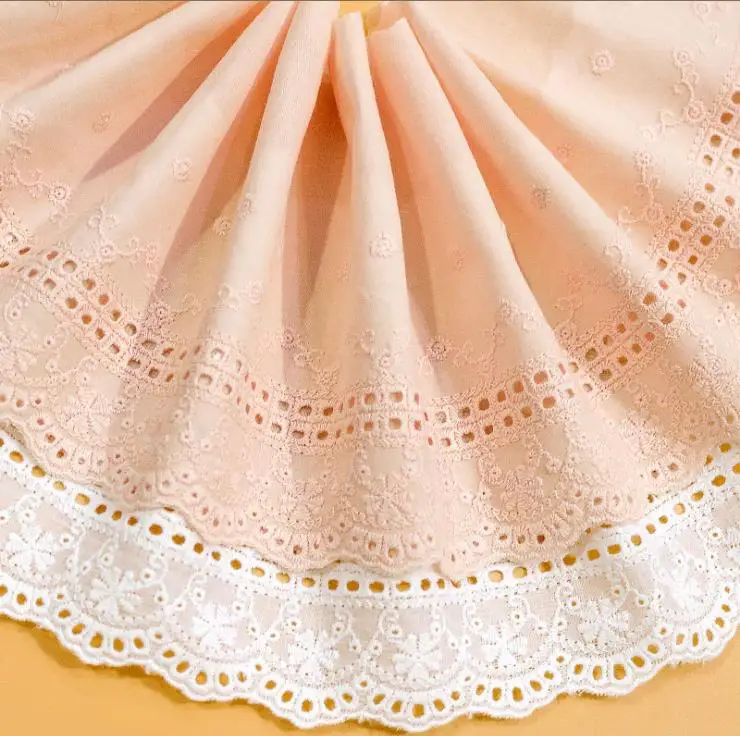 New product color cotton embroidery lace Lolita children's clothing apparel Accessories home soft clothing fabrics
New product color cotton embroidery lace Lolita children's clothing apparel Accessories home soft clothing fabrics