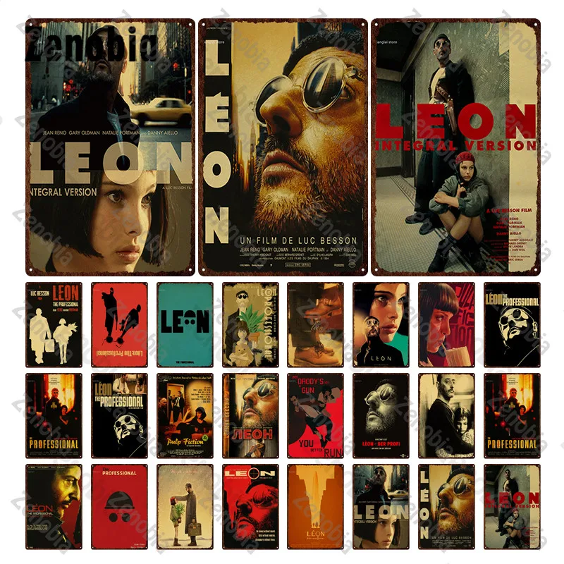 Movie Metal Plate Famous Leon Integral Version Metal Poster Figure Decorative Tin Plate Home Decoration Wall Stickers Plaque
Movie Metal Plate Famous Leon Integral Version Metal Poster Figure Decorative Tin Plate Home Decoration Wall Stickers Plaque