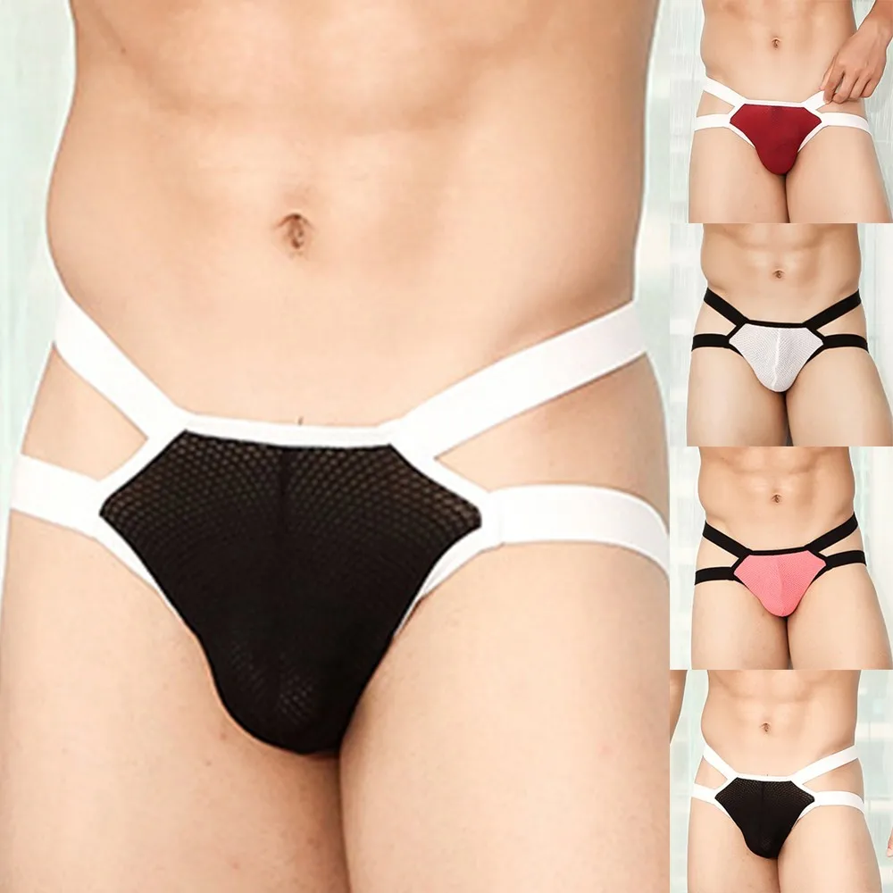 Men Sexy Comfortable Breathable Low-Rise U-convex Briefs Underwear Underpants Men's Sexy Comfortable Breathable Low-Rise U-conve