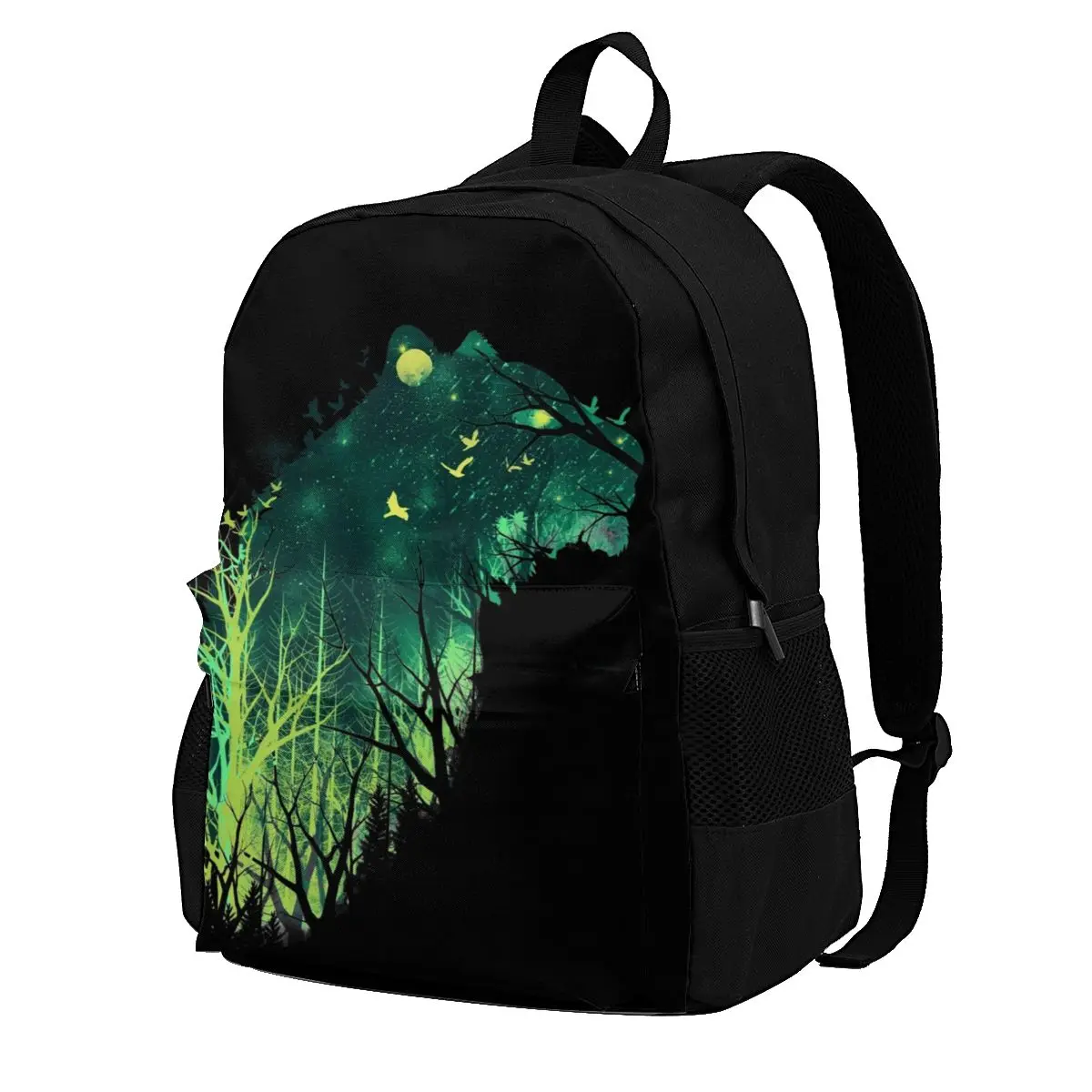 Space Tiger Backpacks Forest Bird Moonlight Soft Leisure Polyester Backpack Back To School Teen Bags 
Space Tiger Backpacks Forest Bird Moonlight Soft Leisure Polyester Backpack Back To School Teen Bags