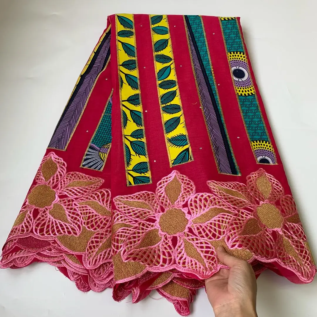 5Yards/Lot Wonderful Multi Color Embroidery African Cotton Fabric Swiss Voile Lace Match Rhinestones For Dressing LG502
5Yards/Lot Wonderful Multi Color Embroidery African Cotton Fabric Swiss Voile Lace Match Rhinestones For Dressing LG502